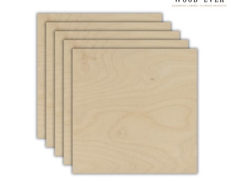 1/8" (3MM) 16 X 16" 18PK Baltic Birch Sheets - B/BB Premium Wood -glowforge, thunder, boss laser