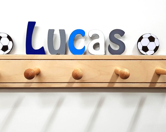 Colorful Coat Rack Personalized with ornaments - fast delivery