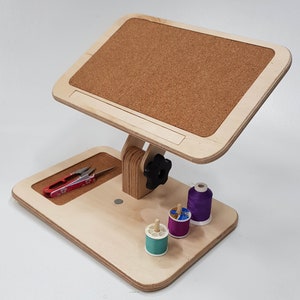 Lap desk for sewing, applique, reading, writing