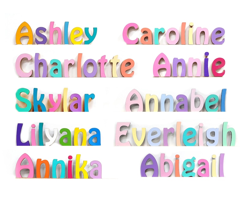 Colorful kids Coat Rack with Personalized Name - Fast delivery afbeelding 4