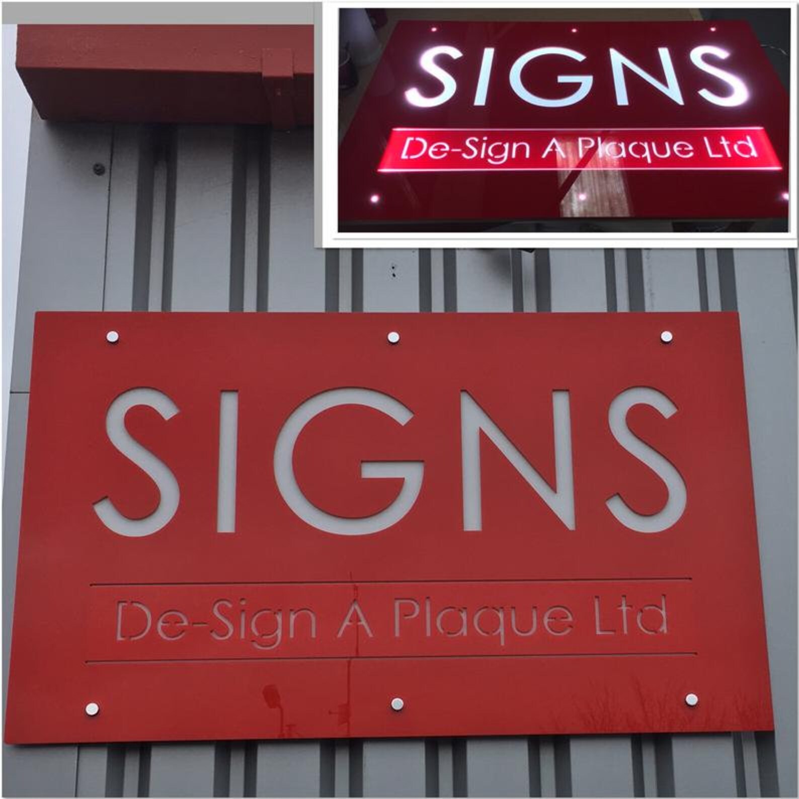 Modern Led Shop & Office Fascia Sign Plaque Large Light up Etsy