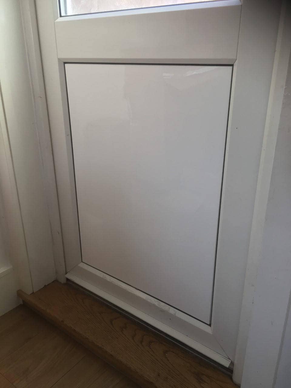 Cat flap for panelled hot sale door
