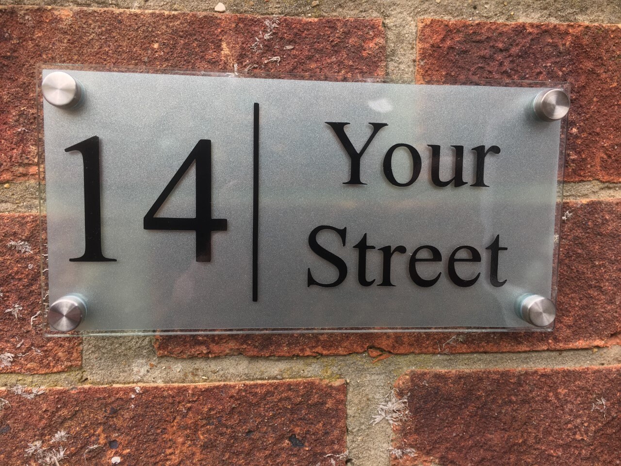 Modern House Sign Plaque 300mm / 140mm Etsy