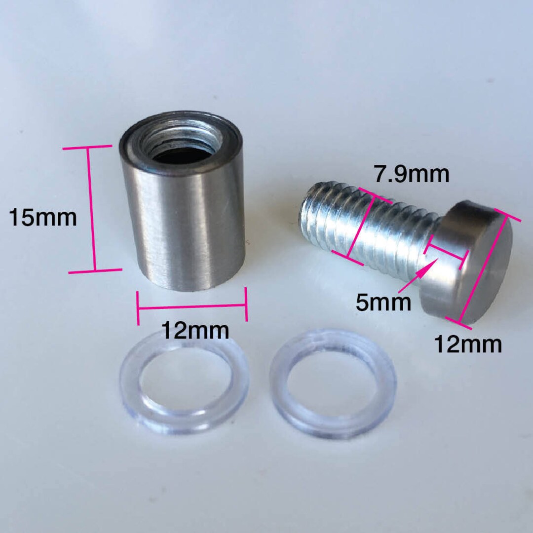 A1 Graphics M6 Stainless Steel Standoff Fixings Kit For Sign Mounting – 25mm Length