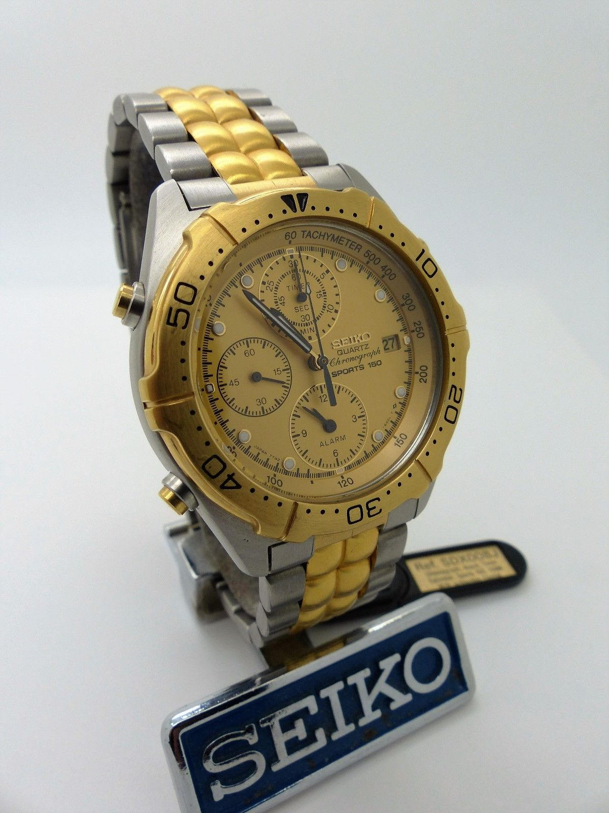 SEIKO Sports 150 7T42-6A00 Alarm Chronograph Ref: SDX008J Box - Etsy