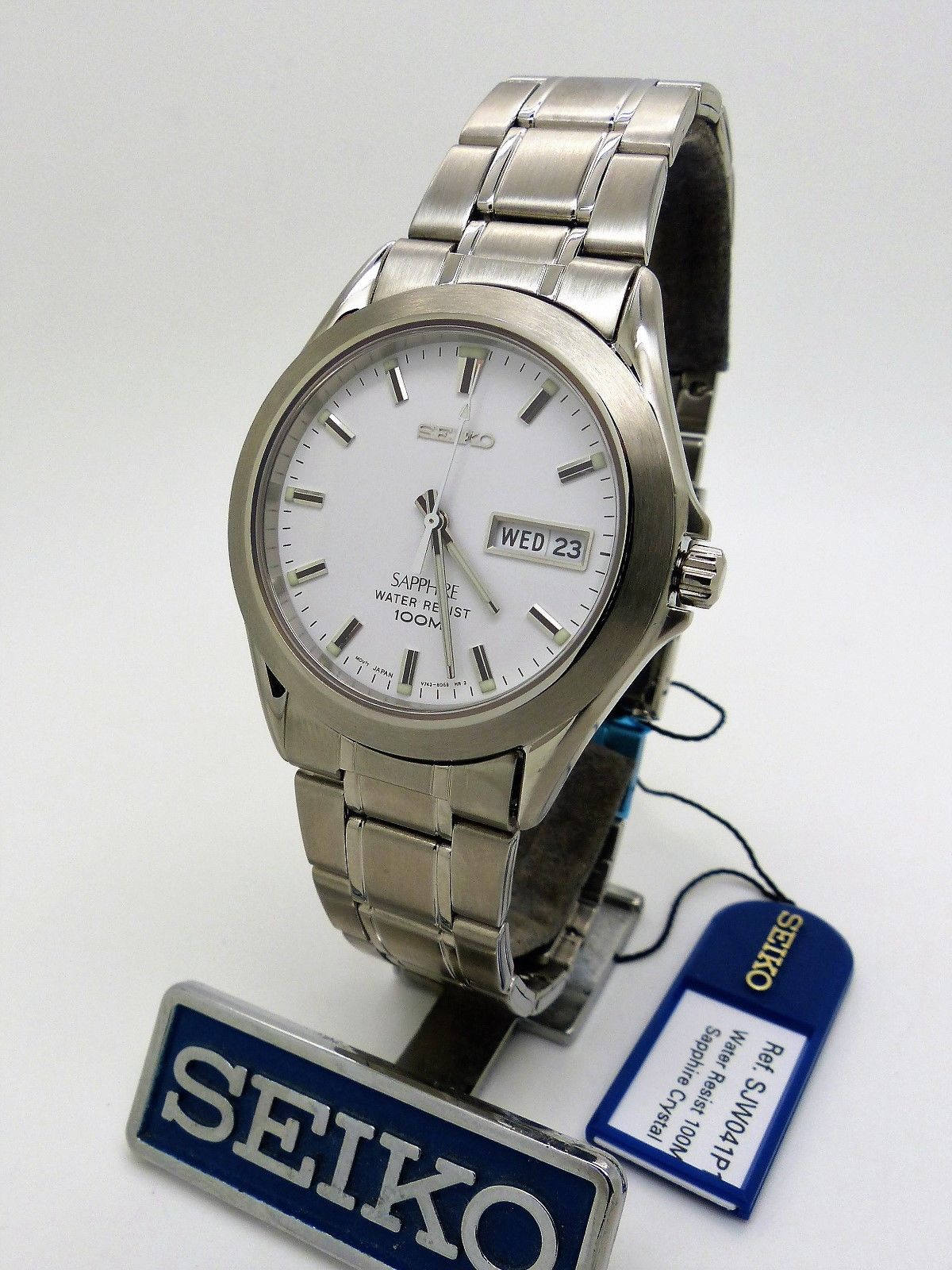 SEIKO Sapphire Quartz V743-8B50 Ref: SJW041P1 new Old Stock - Etsy Australia