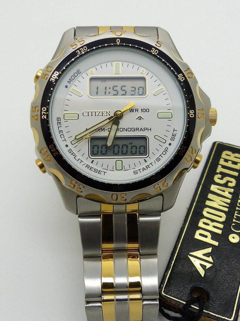 Vintage CITIZEN C240E80273 JM902451A Promaster WR100 Alarm Etsy