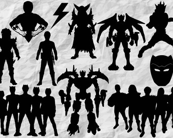 Download Power rangers svg | Etsy