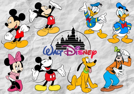 Download 9 Disney Cliparts Disney bundle Cut files Disney SVG files
