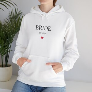 Bride Crew Hoodie, Bachelorette Gift, Wedding Party Pullover, Bridal Shower Sweatshirt, Unisex Hooded Sweater