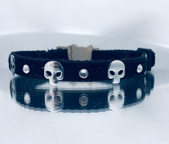 goth cat collar