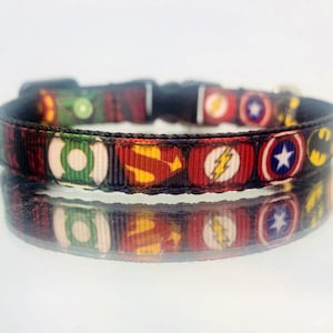 Super Hero Safety Breakaway Cat Collar and Bell