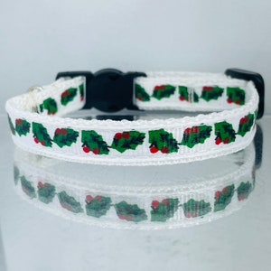 Collar navideño para gato con dije y cascabel