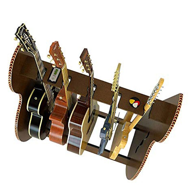 The Session™ Deluxe Multiple Guitar Stand Nitrocellulose Safe Holds