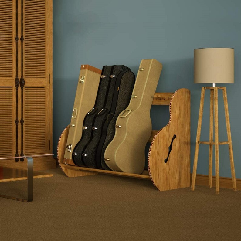 The Studio™ Deluxe Multiple Guitar Case Storage Rack Etsy
