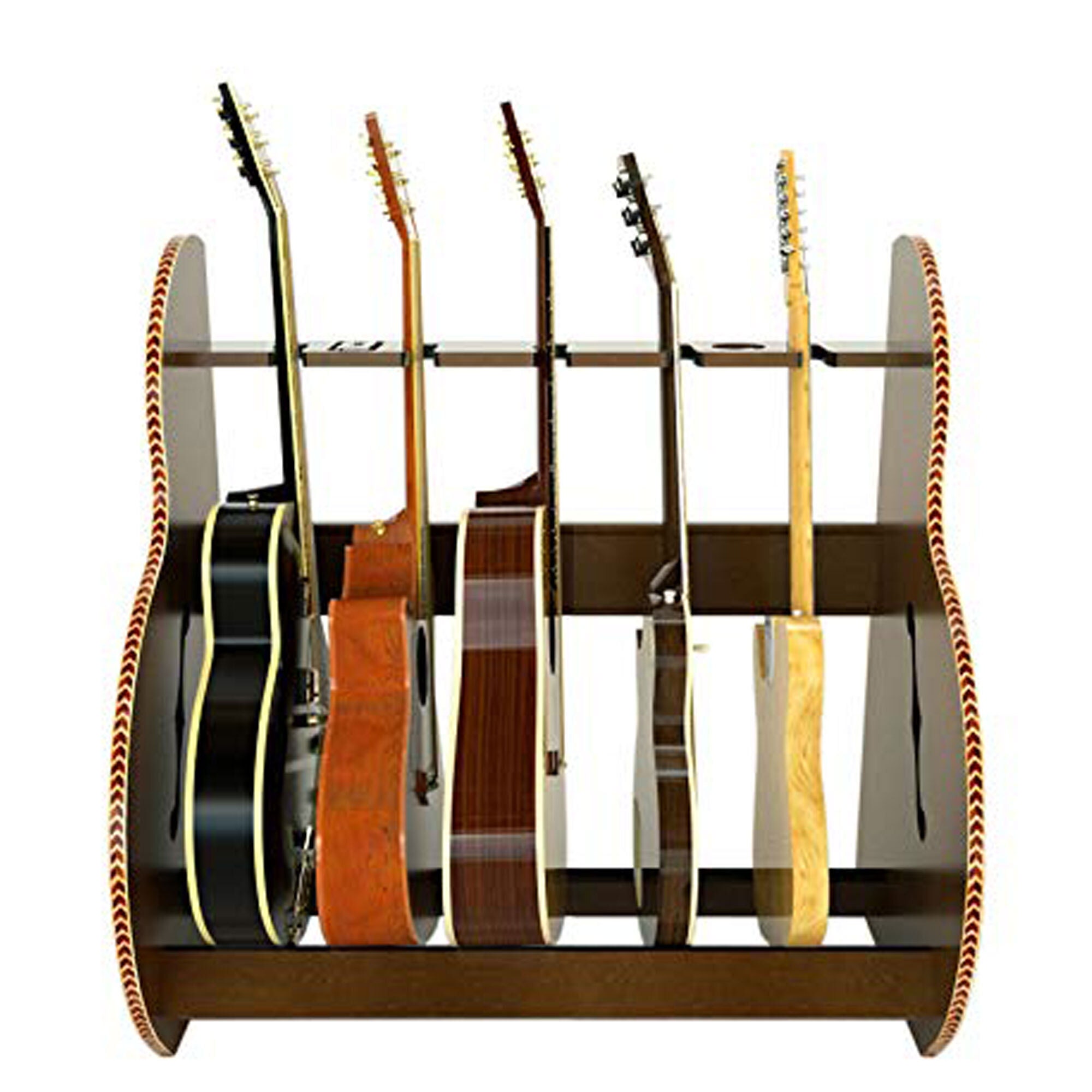 The Session™ Deluxe Multiple Guitar Stand Nitrocellulose Safe Holds