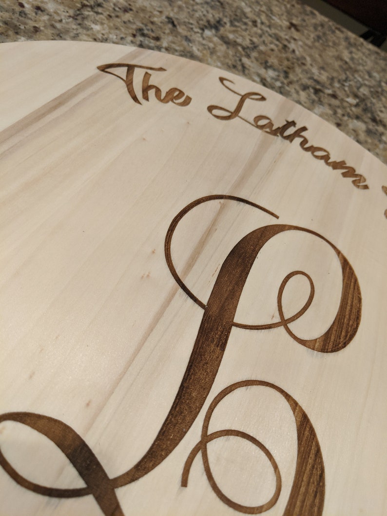 Lazy Susan engraved to add your own design or give me examples Etsy