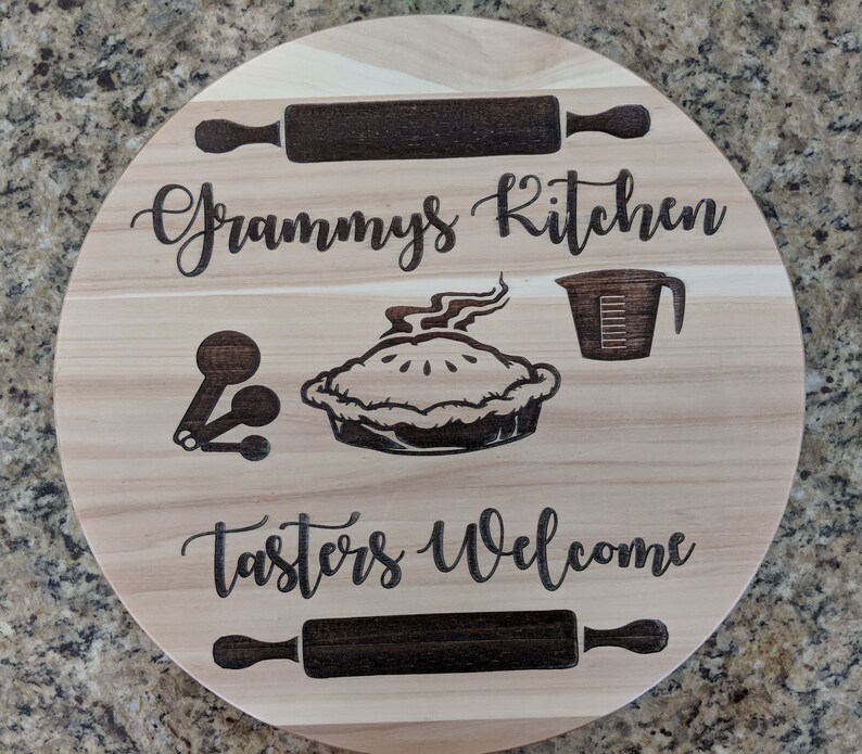 Lazy Susan engraved to add your own design or give me examples Etsy