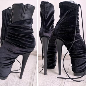 Dance shoe covers, Platform protectors heels,  Velvet shoe covers, Pole dance outfit, High heel protectors, Pole shoe protectors