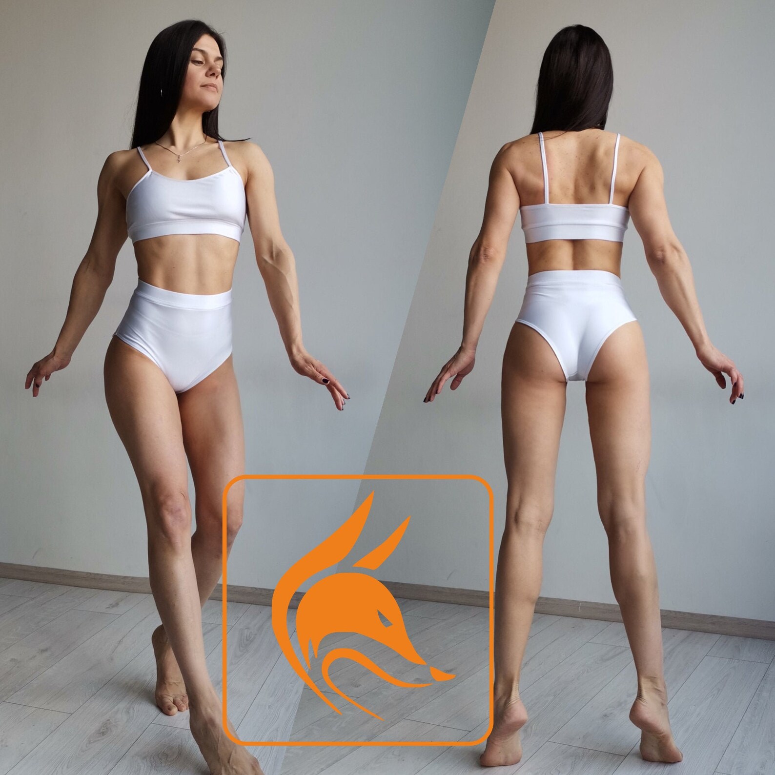 Pole dance wear Swemwear White Pole dance costume Fitness Etsy