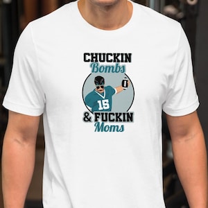 Camiseta de fútbol de Gardner Minshew "Lanzando bombas y follando mamás"