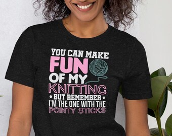 Camiseta de punto divertida: regalo unisex para tejer y hacer crochet