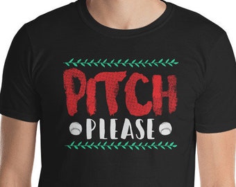 Pitch Please Baseball Player T-Shirt