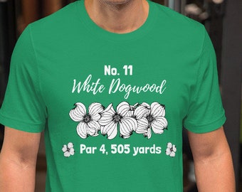 Amen Corner White Dogwood Golf T-Shirt