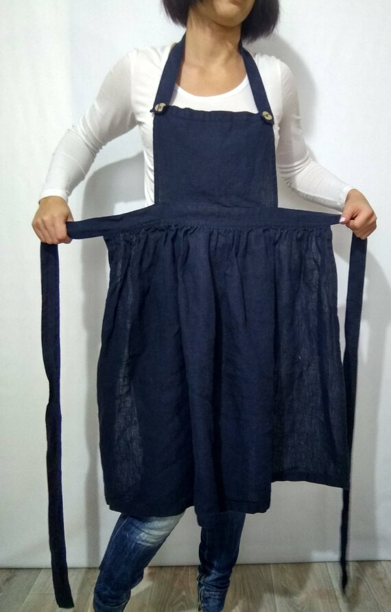 apron dress linen