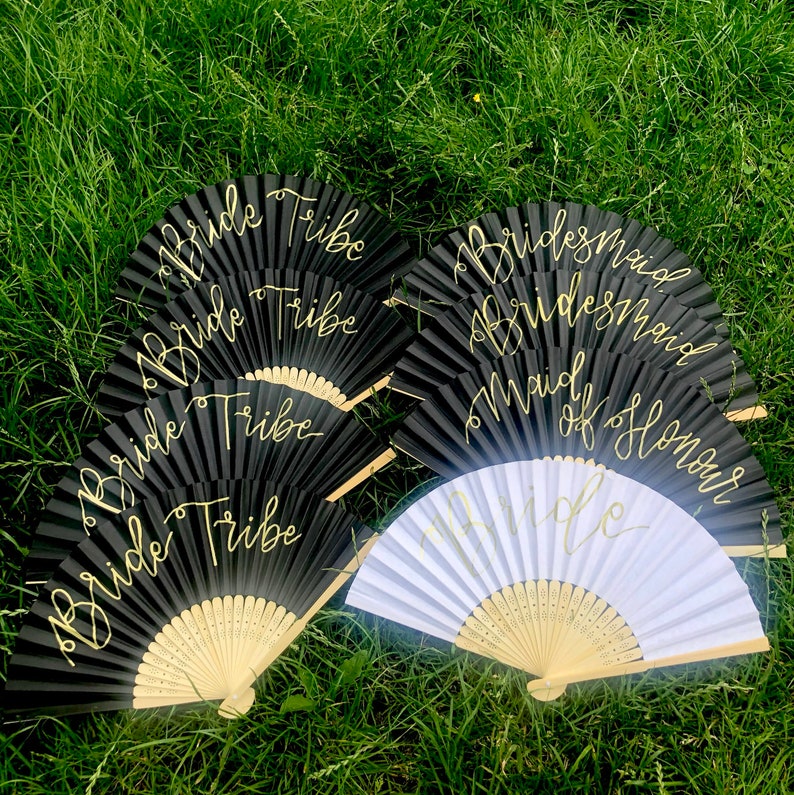 Personalised Hand Fans for Hen do Wedding or Events Etsy