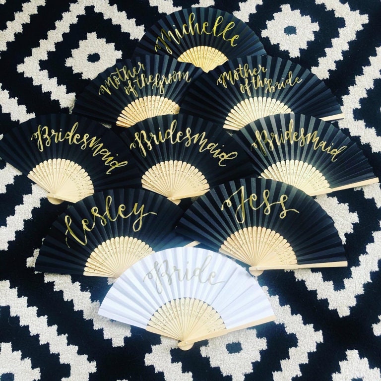 Personalised Hand Fans for Hen do, Wedding or Events
