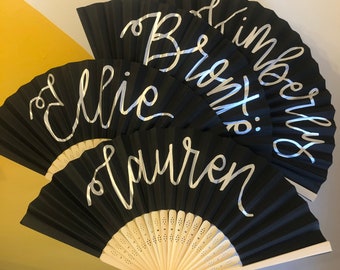 Personalised Hand Fans for Hen do, Wedding or Events