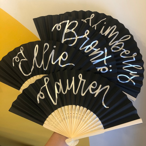 Personalised Hand Fans for Hen do, Wedding or Events