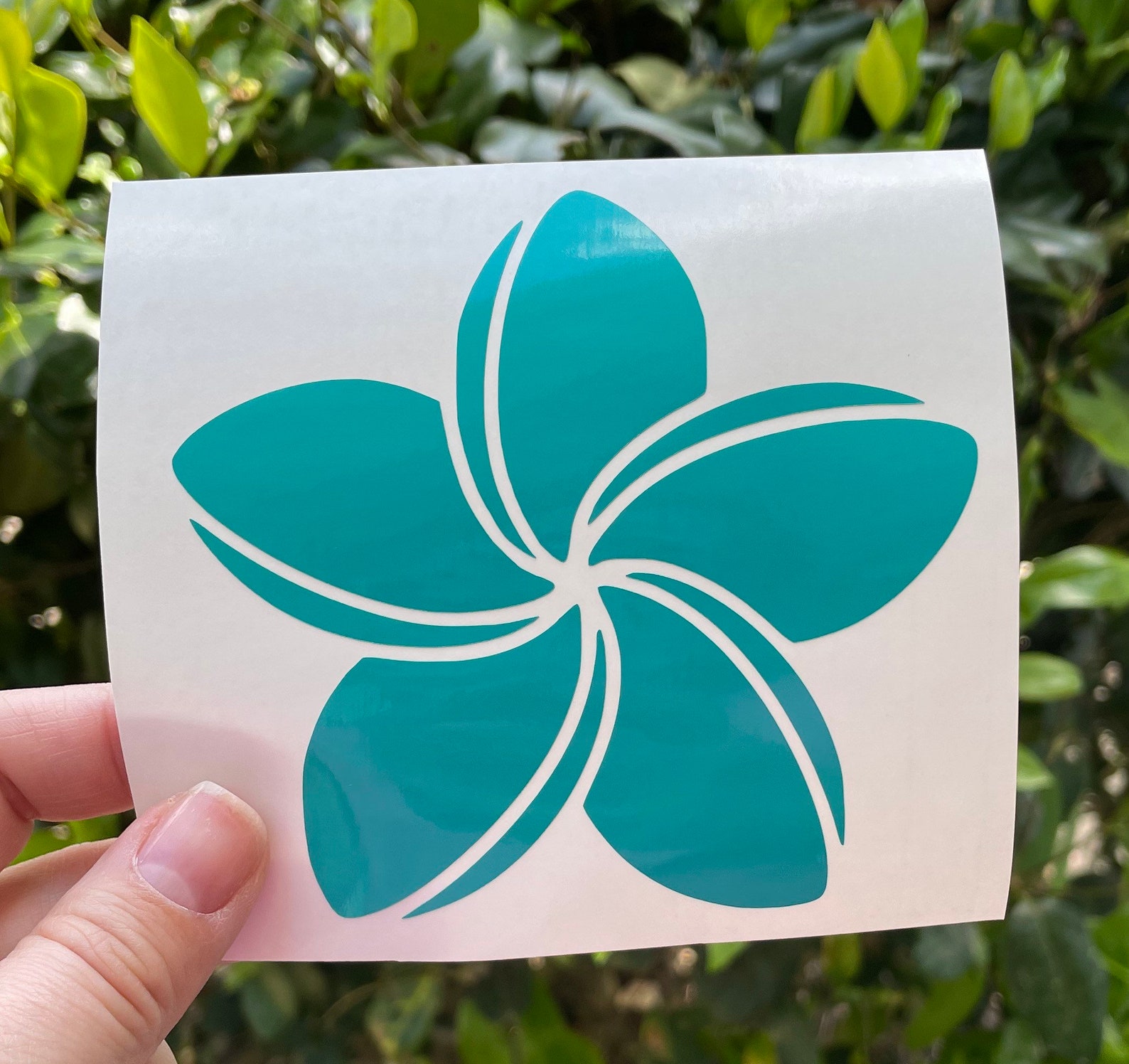 Plumeria Decal Plumeria Sticker Tropical Flower Decal Etsy