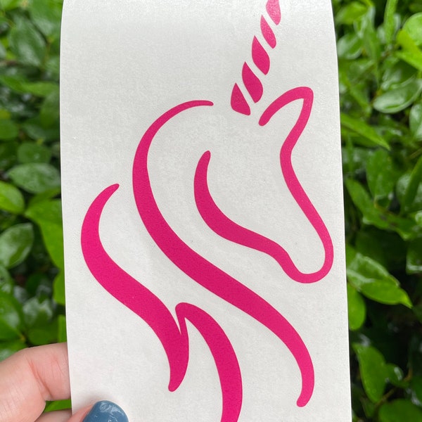 Unicorn decal, tumbler decal, car decal, water bottle decal, holographic decal, unicorn sticker