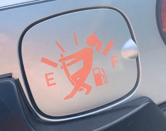 Funny Empty Gas Gauge Car Decal