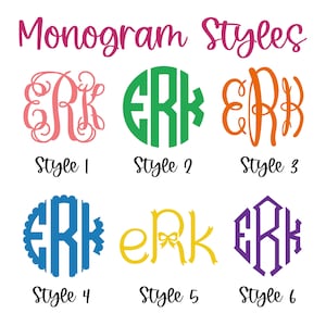 Monogram vinyl decal sticker FREE SHIPPING | Many colors, sizes and designs | monogram sticker, car decal phone sticker laptop monogram yeti