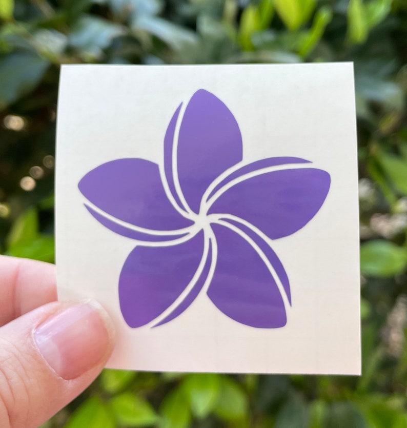 Plumeria Decal Plumeria Sticker Tropical Flower Decal Etsy