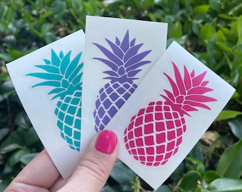 Pineapple decal, car decal, custdom pineapple decal, summer decal