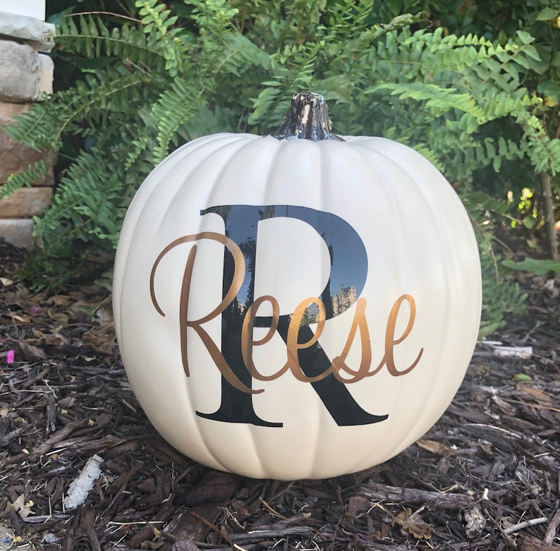 last-name-monogrammed-decal-wedding-decal-pumpkin-decal-etsy