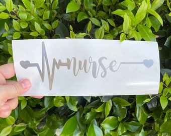 Nurse vinyl decal, nurse car decal, nurse laptop decal, nurse gift