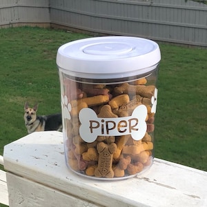 Pet decal, dog treat decal,dog food personalized sticker, personalized pet decal, cat bowl decal