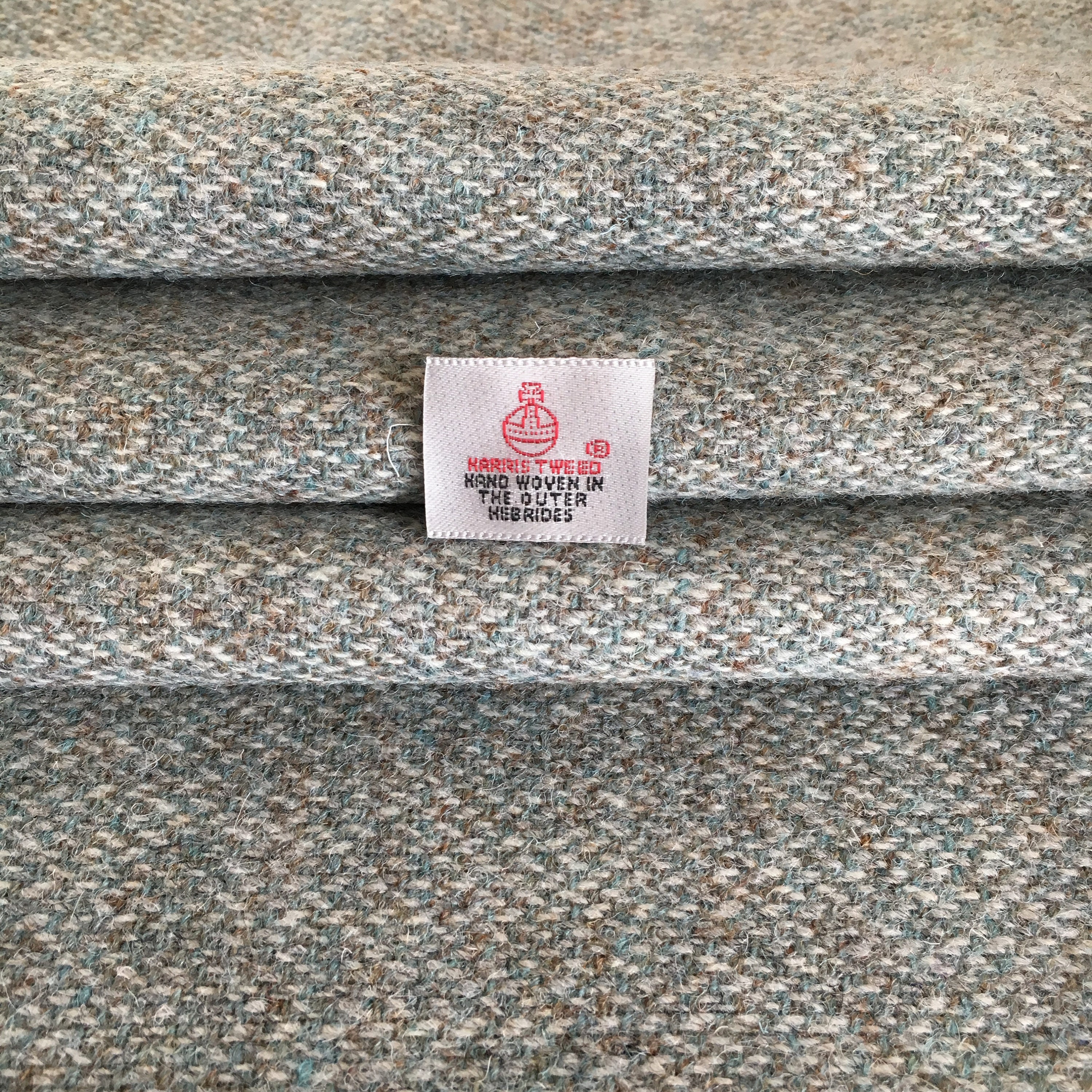 Sage Green Harris Tweed Barleycorn 100 Wool Fabric 30 x Etsy