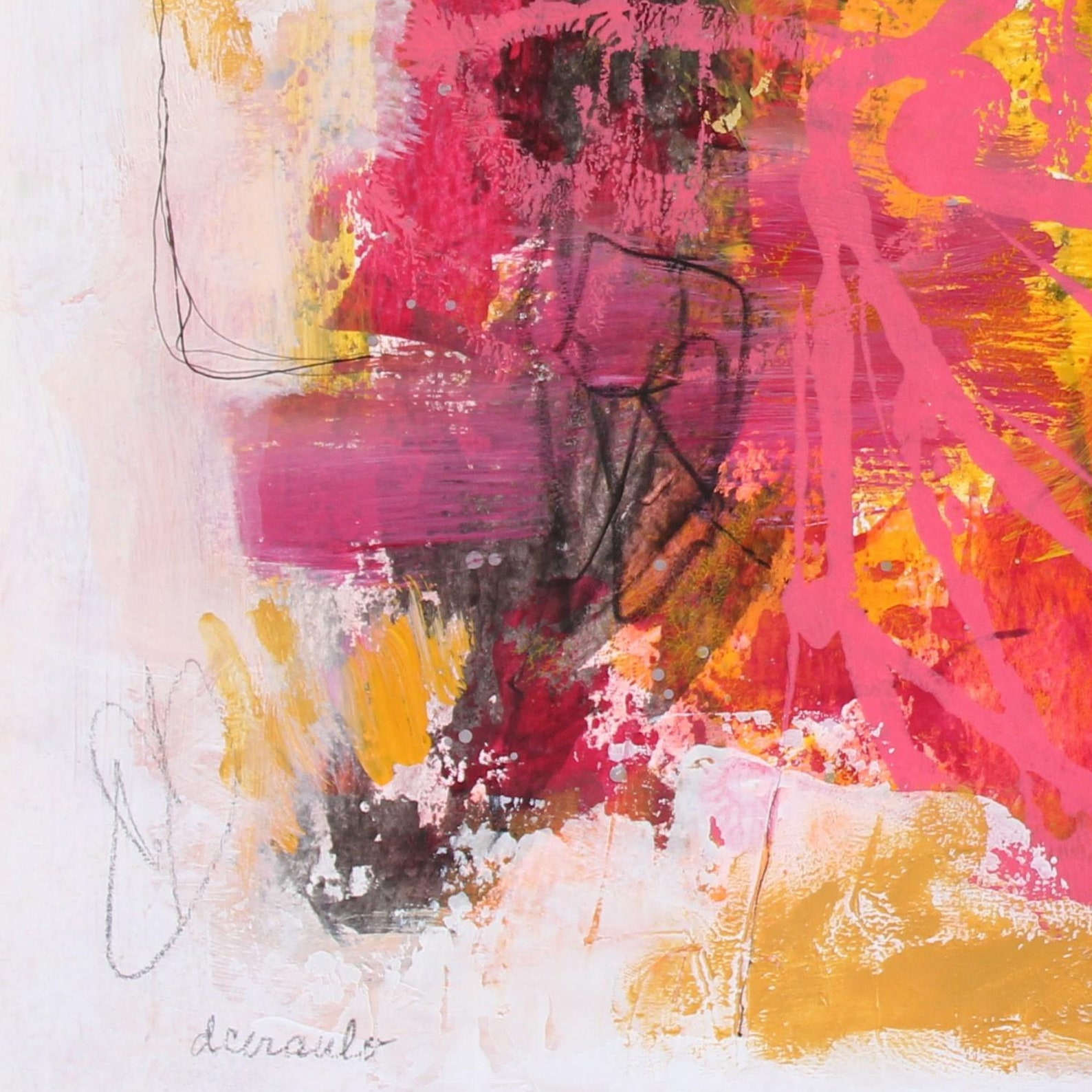 Abstract Expressionism Mixed Media Original Painting 11x14 on Etsy