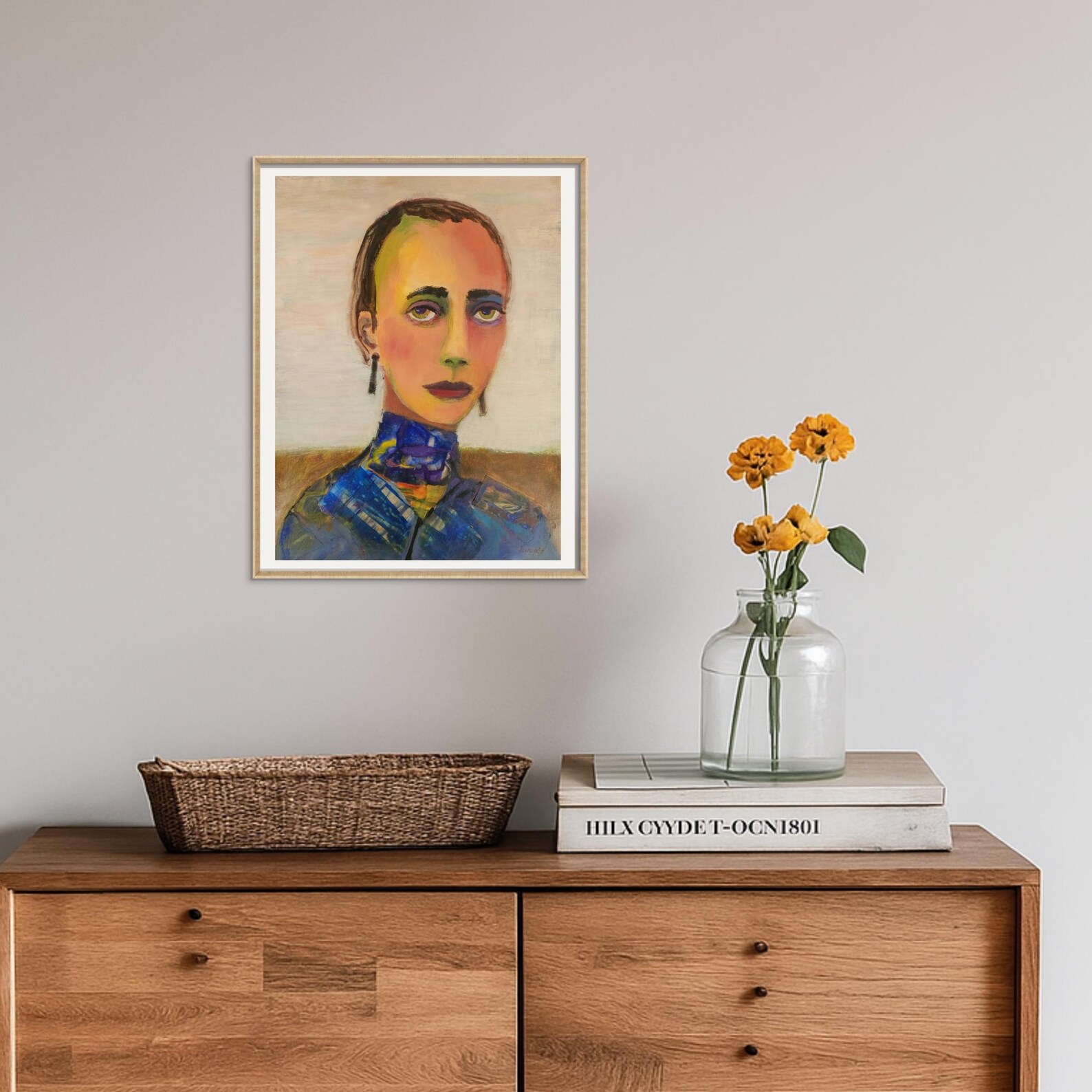 Unique Portrait Original Painting Expressive Female Portrait Modern ...