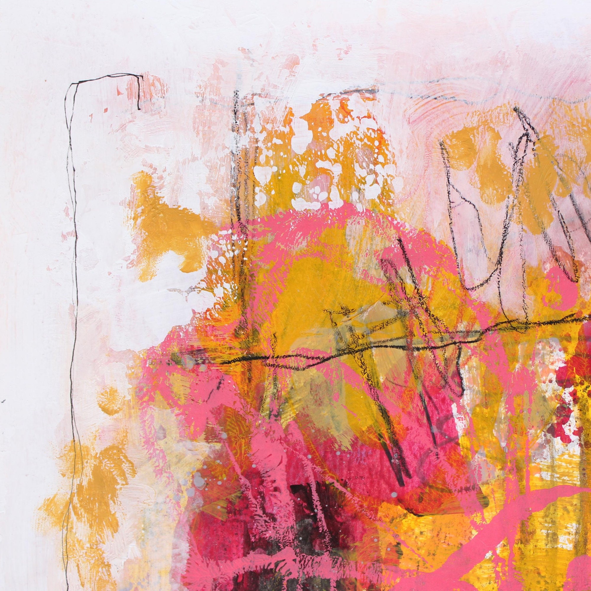 Abstract Expressionism Mixed Media Original Painting 11x14 on Etsy