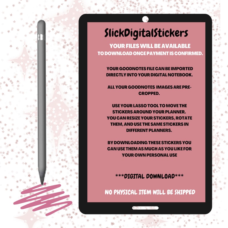 Goodnotes Months and Weather Stickers Digital Planner Stickers Weather