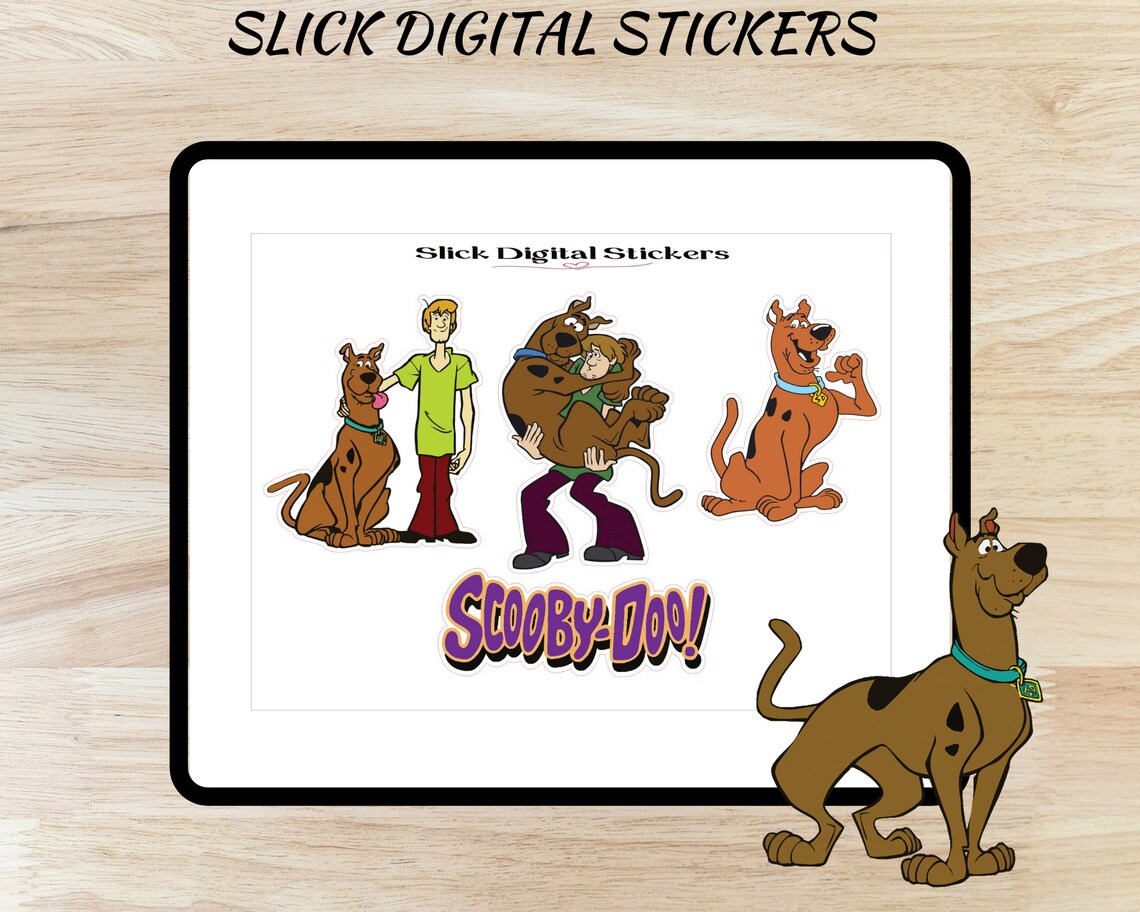 Scooby Doo Weekly Planner Sticker Kit Printable Vertical Stickers EC ...