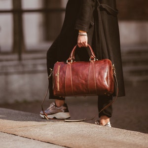 Leather Travel Bag,Leather Duffel Bag,Weekender bag,Duffel Bag,Leather overnight bag,Cabin Travel Bag,Brown duffel,Gym Bag