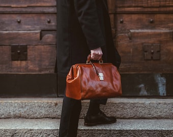 Leather Doctor Bag, women Medical bag,Men's Large Medical Bag,Leather Medical Bag, Large Doctors Bag, Top Handle Bag, Gift for Him